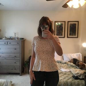 Ann Taylor peplum top